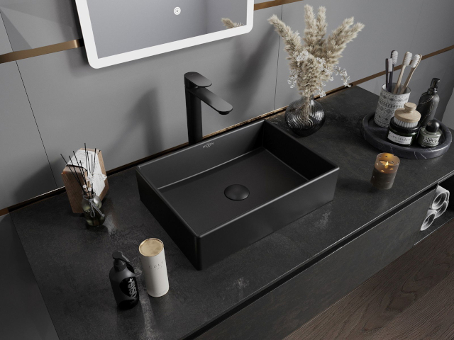 Mueble de baño negro
